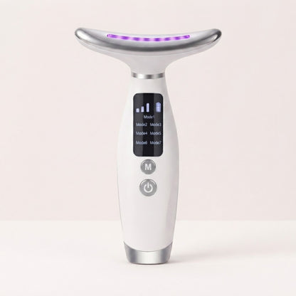 LUCENTA Contour — Dispositivo EMS con Terapia a Luce Rossa Viso e Collo, Anti-Rughe e Rassodante